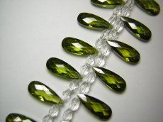 Cubic Zirconia -- Dark_Peridot_7x18mm
